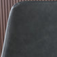 Industrial Solid Back Side Chairs PU Leather Dining Chairs for Home