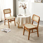 Open Back Side Chair Wood Traditional Dining Kitchen Room Chair