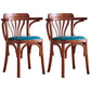Windsor Back Chair Traditional Wood Dining Kitchen Room Arm Chair Red Brown 2 Piece Set Clearhalo 'Dining Chairs' 'Dining Tables & Seating' 'dining_chair' 'furn' 'furn_dining_chair' 'Furniture' 'Kitchen & Dining Furniture' 5767639