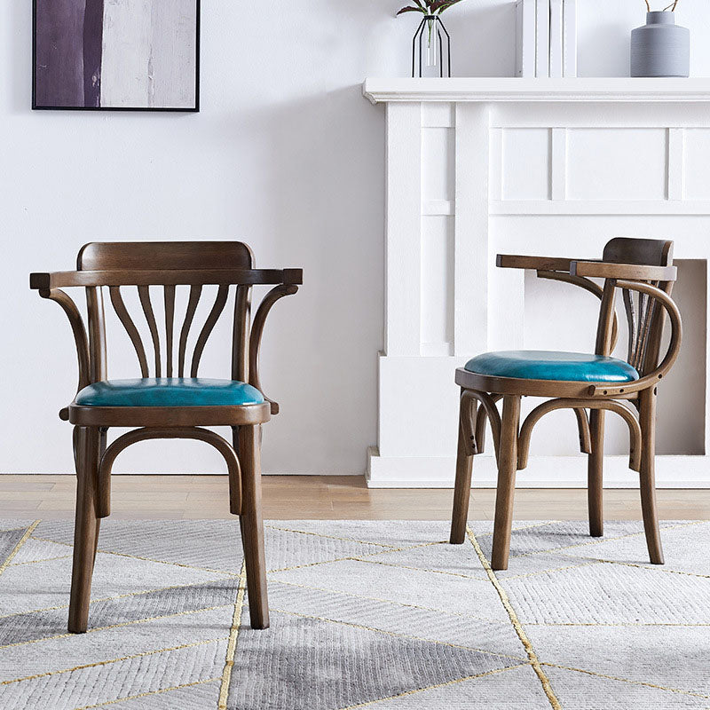 Windsor Back Chair Traditional Wood Dining Kitchen Room Arm Chair Clearhalo 'Dining Chairs' 'Dining Tables & Seating' 'dining_chair' 'furn' 'furn_dining_chair' 'Furniture' 'Kitchen & Dining Furniture' 5767641