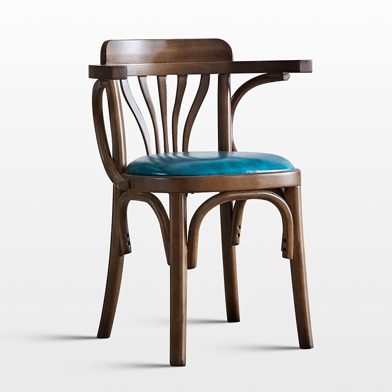 Windsor Back Chair Traditional Wood Dining Kitchen Room Arm Chair Clearhalo 'Dining Chairs' 'Dining Tables & Seating' 'dining_chair' 'furn' 'furn_dining_chair' 'Furniture' 'Kitchen & Dining Furniture' 5767643