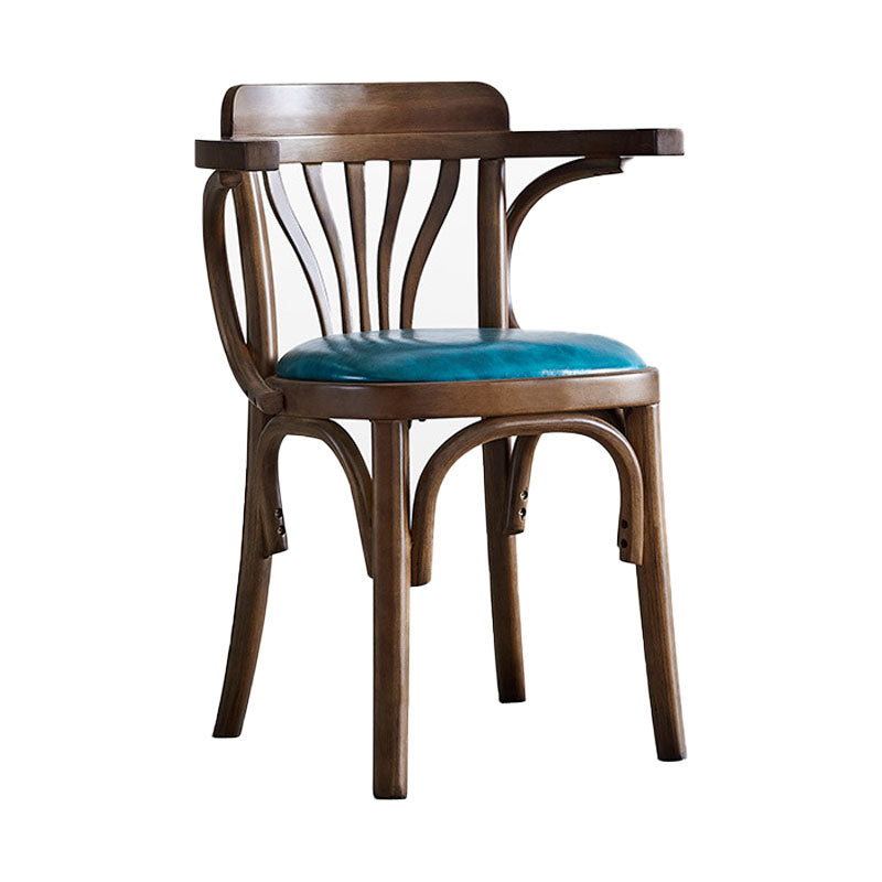 Windsor Back Chair Traditional Wood Dining Kitchen Room Arm Chair Clearhalo 'Dining Chairs' 'Dining Tables & Seating' 'dining_chair' 'furn' 'furn_dining_chair' 'Furniture' 'Kitchen & Dining Furniture' 5767645