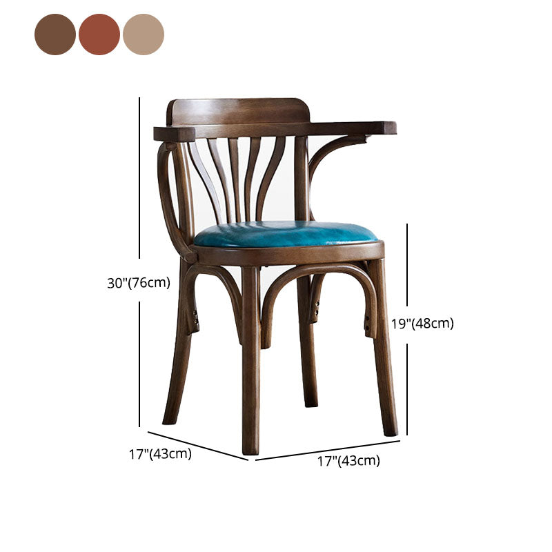 Windsor Back Chair Traditional Wood Dining Kitchen Room Arm Chair Clearhalo 'Dining Chairs' 'Dining Tables & Seating' 'dining_chair' 'furn' 'furn_dining_chair' 'Furniture' 'Kitchen & Dining Furniture' 5767651