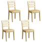 Modern Dining Chair Armless Chair with Wooden Legs for Kitchen Wood 4 Piece Set Clearhalo 'Dining Chairs' 'Dining Tables & Seating' 'dining_chair' 'furn' 'furn_dining_chair' 'Furniture' 'Kitchen & Dining Furniture' 5767658