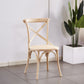 Cross Back Side Chair Traditional Wood Dining Kitchen Room Chair