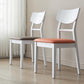 Scandinavian Leather Dining Chairs for Home Open Back Side Chair