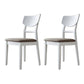 Scandinavian Leather Dining Chairs for Home Open Back Side Chair