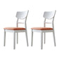 Scandinavian Leather Dining Chairs for Home Open Back Side Chair