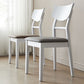 Scandinavian Leather Dining Chairs for Home Open Back Side Chair