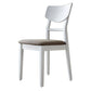 Scandinavian Leather Dining Chairs for Home Open Back Side Chair