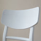 Scandinavian Leather Dining Chairs for Home Open Back Side Chair