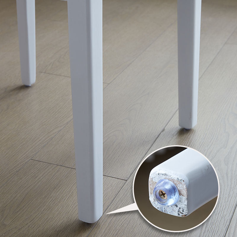 Scandinavian Leather Dining Chairs for Home Open Back Side Chair