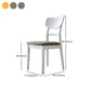 Scandinavian Leather Dining Chairs for Home Open Back Side Chair
