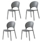 Scandinavian Open Back Side Chair Plastic Side Chair for Home
