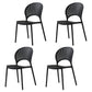 Scandinavian Open Back Side Chair Plastic Side Chair for Home