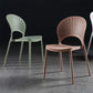 Scandinavian Open Back Side Chair Plastic Side Chair for Home