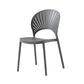 Scandinavian Open Back Side Chair Plastic Side Chair for Home
