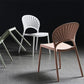 Scandinavian Open Back Side Chair Plastic Side Chair for Home
