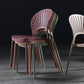 Scandinavian Open Back Side Chair Plastic Side Chair for Home