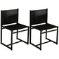 Contemporary Dining Chair Armless Chair with Metal Legs for Kitchen Black 2 Piece Set Clearhalo 'Dining Chairs' 'Dining Tables & Seating' 'dining_chair' 'furn' 'furn_dining_chair' 'Furniture' 'Kitchen & Dining Furniture' 5767743