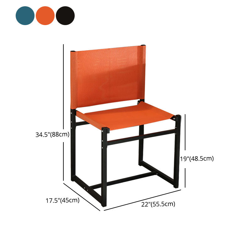 Contemporary Dining Chair Armless Chair with Metal Legs for Kitchen Clearhalo 'Dining Chairs' 'Dining Tables & Seating' 'dining_chair' 'furn' 'furn_dining_chair' 'Furniture' 'Kitchen & Dining Furniture' 5767756