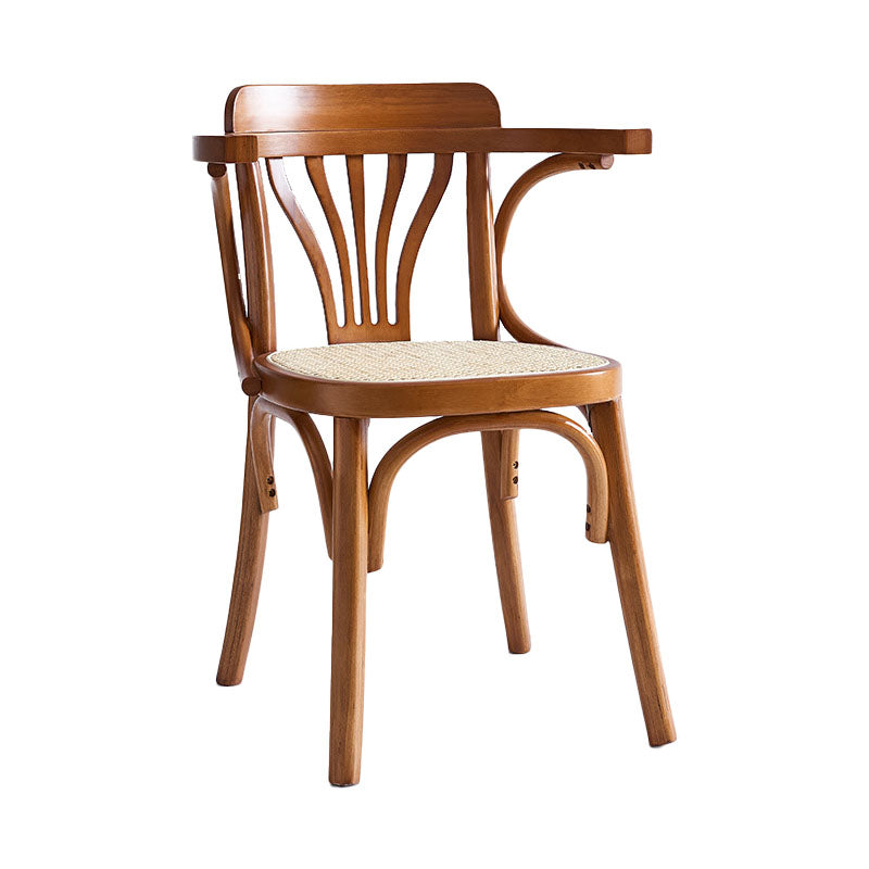 Windsor Back Arm Chair Traditional Wood Kitchen Dining Room Chair