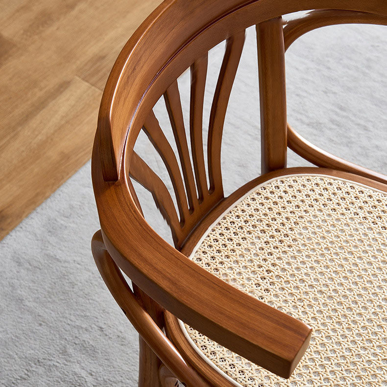 Windsor Back Arm Chair Traditional Wood Kitchen Dining Room Chair