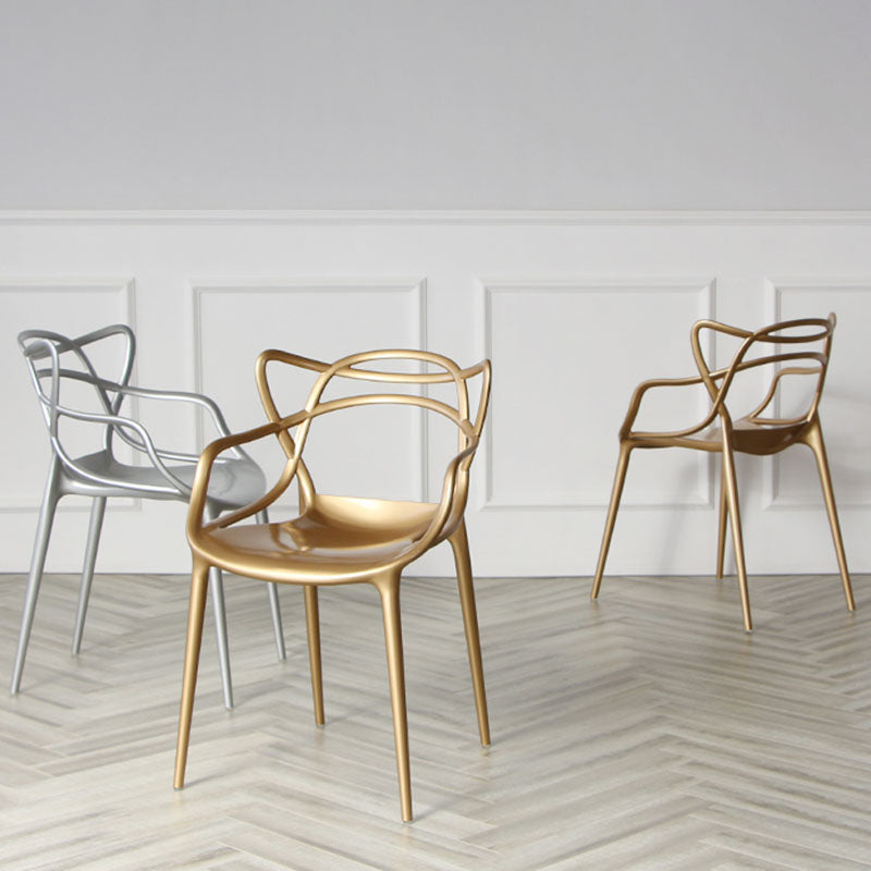 Scandinavian Style Open Back Side Chair for Home Plastic Side Chair Clearhalo 'Dining Chairs' 'Dining Tables & Seating' 'dining_chair' 'furn' 'furn_dining_chair' 'Furniture' 'Kitchen & Dining Furniture' 5767858