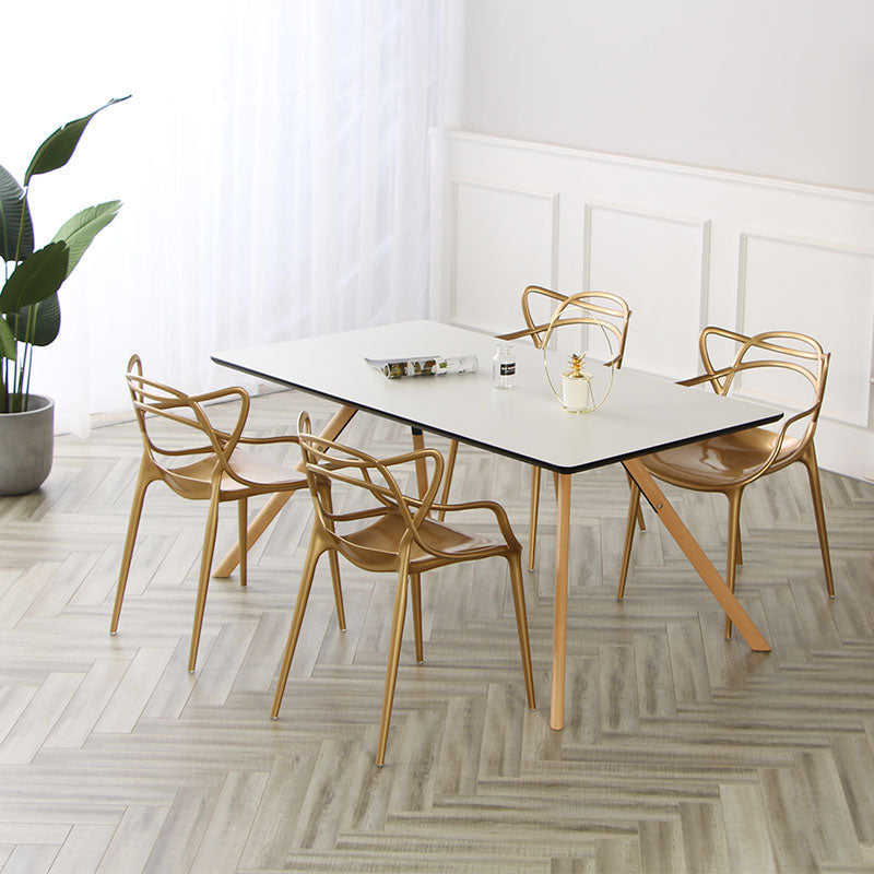 Scandinavian Style Open Back Side Chair for Home Plastic Side Chair Clearhalo 'Dining Chairs' 'Dining Tables & Seating' 'dining_chair' 'furn' 'furn_dining_chair' 'Furniture' 'Kitchen & Dining Furniture' 5767865