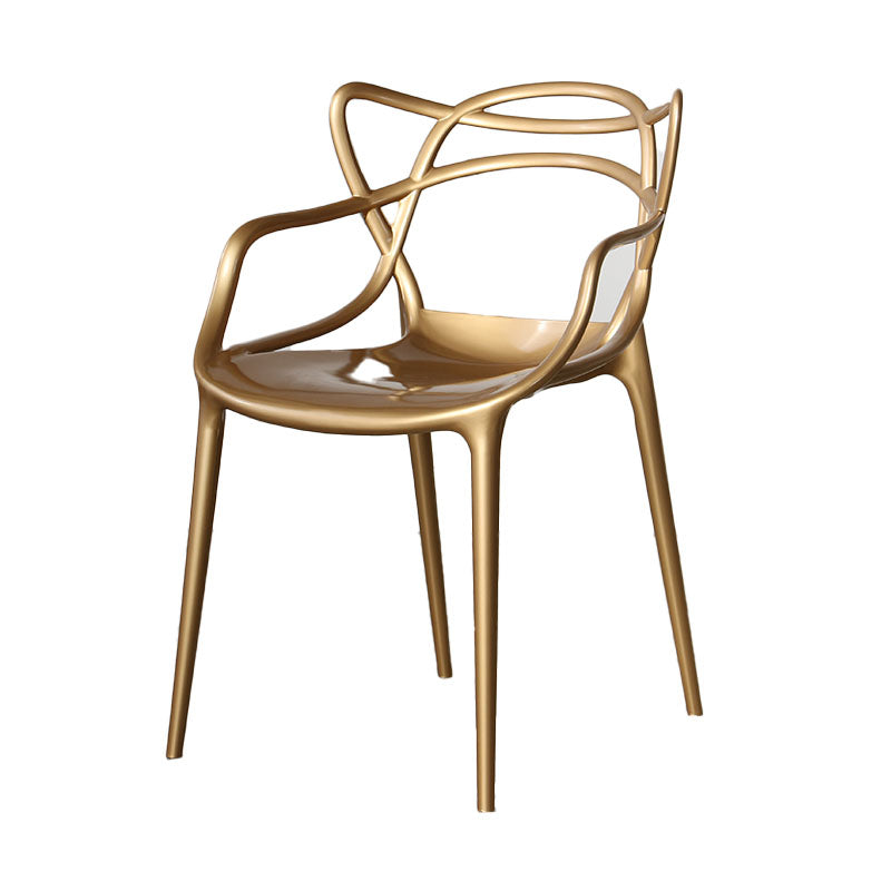 Scandinavian Style Open Back Side Chair for Home Plastic Side Chair Clearhalo 'Dining Chairs' 'Dining Tables & Seating' 'dining_chair' 'furn' 'furn_dining_chair' 'Furniture' 'Kitchen & Dining Furniture' 5767866