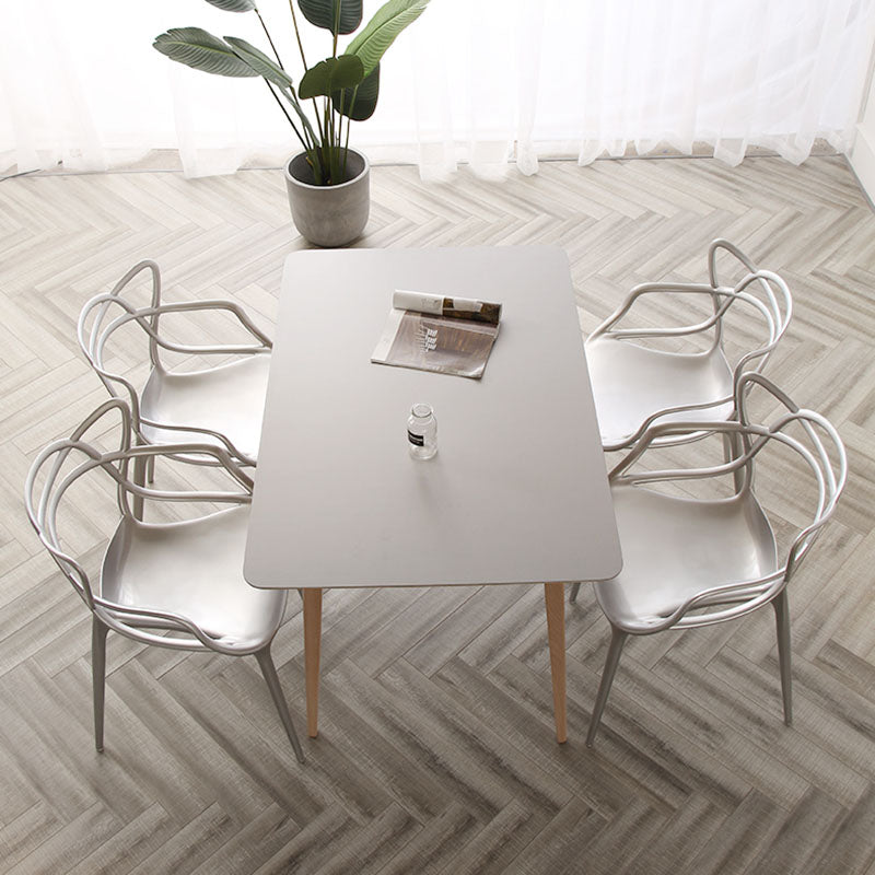 Scandinavian Style Open Back Side Chair for Home Plastic Side Chair Clearhalo 'Dining Chairs' 'Dining Tables & Seating' 'dining_chair' 'furn' 'furn_dining_chair' 'Furniture' 'Kitchen & Dining Furniture' 5767873