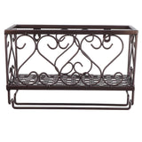 Metal Wall Mounted Wine Glass Stemware Rack Holder Industrial Wine Holder