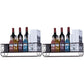Metal Wall Mounted Wine Glass Stemware Rack Holder Industrial Wine Holder
