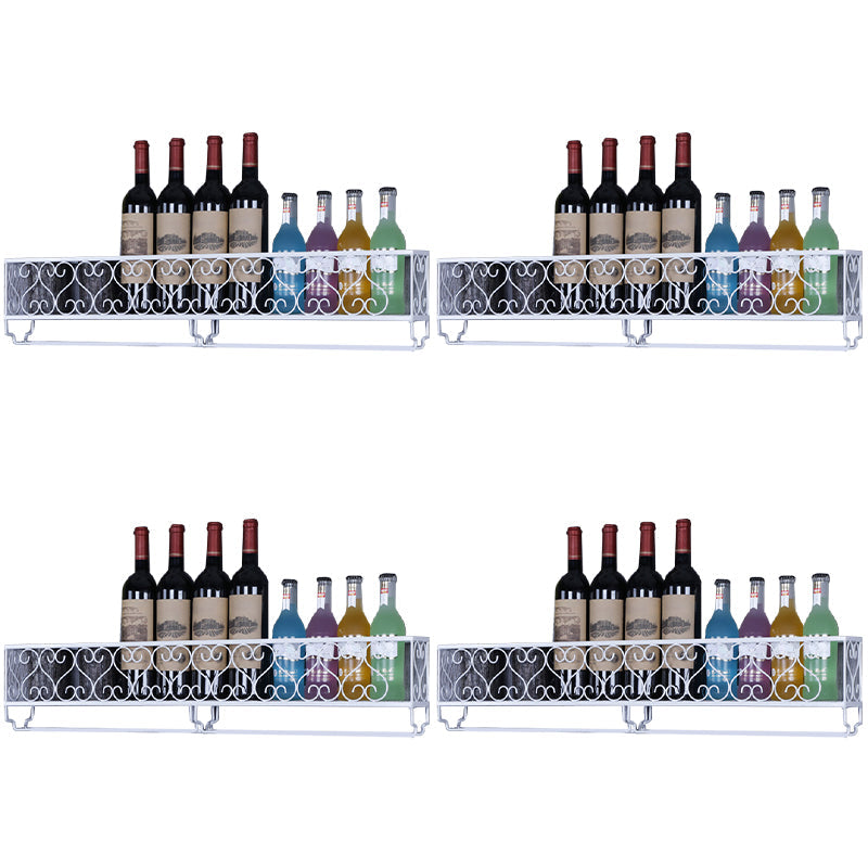 Metal Wall Mounted Wine Glass Stemware Rack Holder Industrial Wine Holder