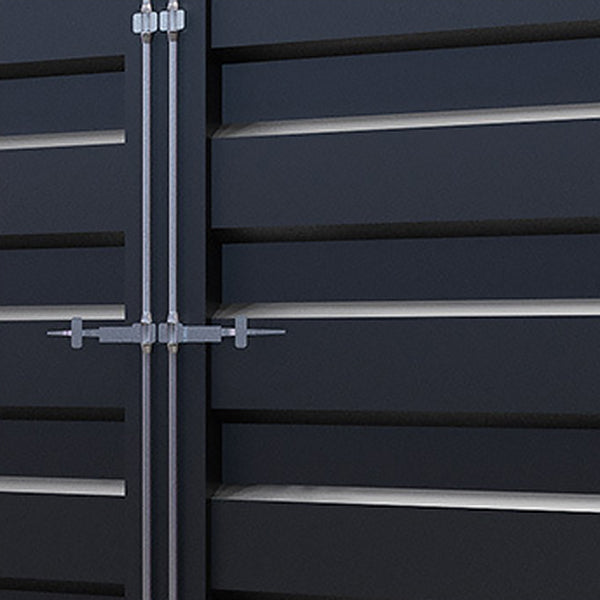 Porte-bouteille à vin industriel en métal avec étagère de bouteille de plancher.