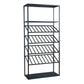 Moderne vloerwijnfles en glazen rek metalen wijnrek met plank