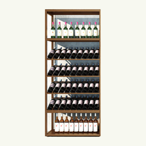 Moderne vloerwijnfles en glazen rek metalen wijnrek met plank