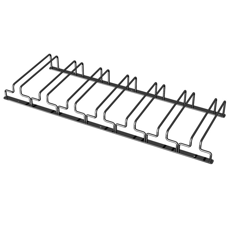 Pastel de vidrio de viento de vino de metal contemporáneo y soporte de vástago en negro