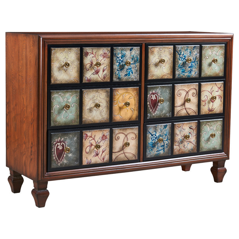 Modern Style Wood Buffet Sideboard Dining Room Buffet Server in Brown 59"L x 16"W x 35"H Clearhalo 'buffet_sideboard' 'Buffets & Sideboards' 'furn' 'furn_buffet_sideboard' 'Furniture' 'Kitchen & Dining Furniture' 5768128