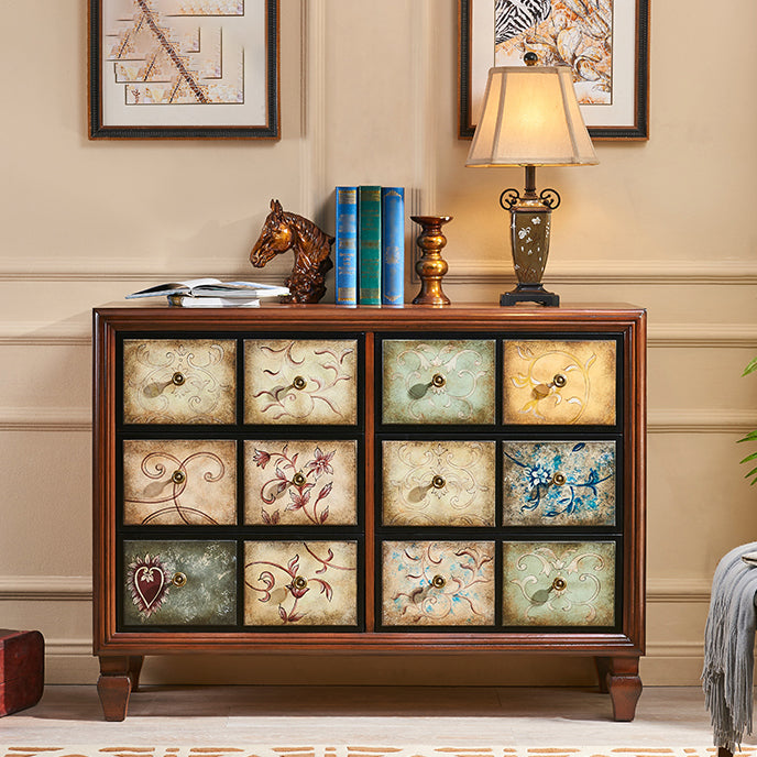 Modern Style Wood Buffet Sideboard Dining Room Buffet Server in Brown Clearhalo 'buffet_sideboard' 'Buffets & Sideboards' 'furn' 'furn_buffet_sideboard' 'Furniture' 'Kitchen & Dining Furniture' 5768135