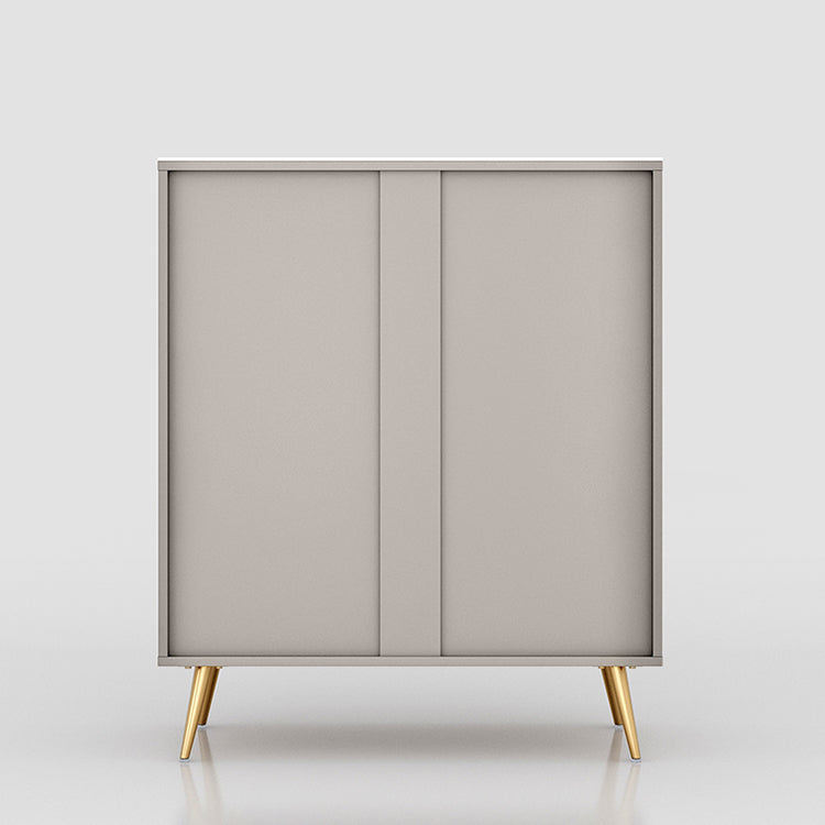 Moderno tavolo a buffet in pietra in pietra in legno ingegnerizzato con cassetto per soggiorno