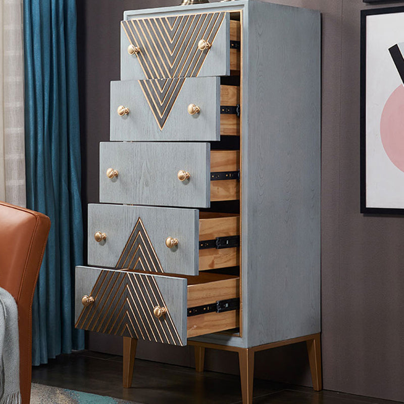 Glam Living Room Sideboard with Drawers Wood and Metal Buffet Server Clearhalo 'buffet_sideboard' 'Buffets & Sideboards' 'furn' 'furn_buffet_sideboard' 'Furniture' 'Kitchen & Dining Furniture' 5768259