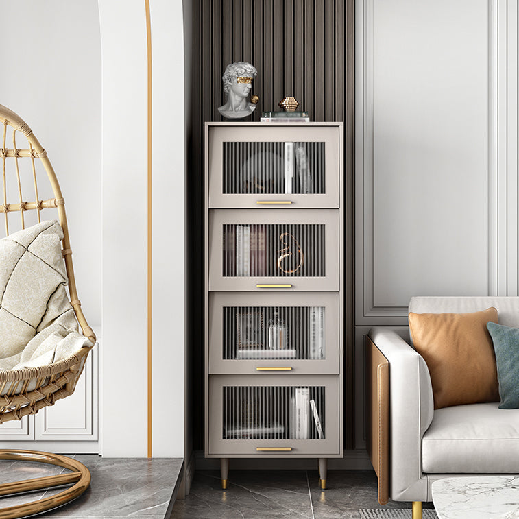 Champagne glam mdf buffet soggiorno armadi in vetro a buffet da pranzo