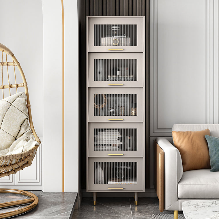 Champagne glam mdf buffet soggiorno armadi in vetro a buffet da pranzo