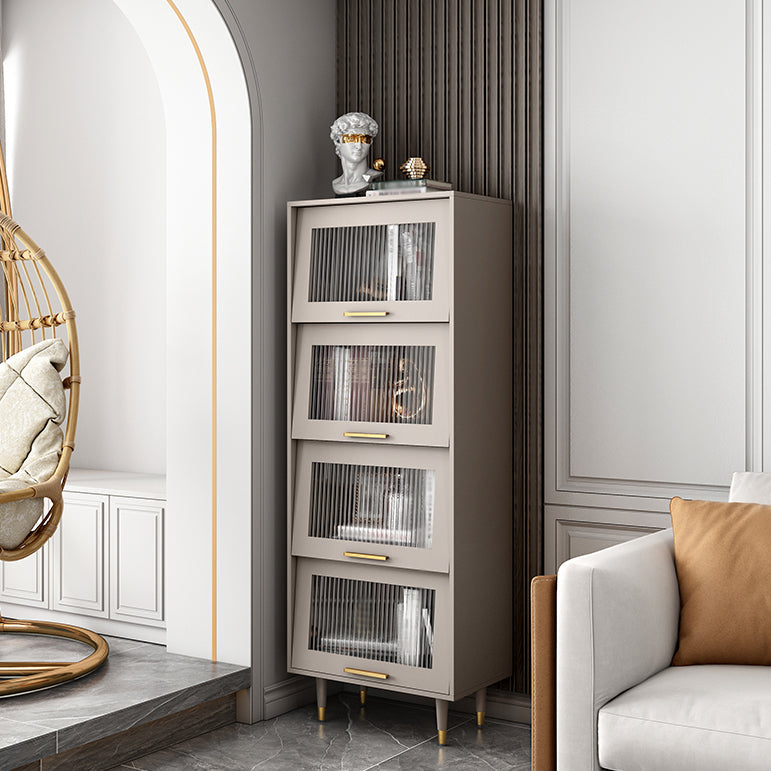 Champagne glam mdf buffet soggiorno armadi in vetro a buffet da pranzo