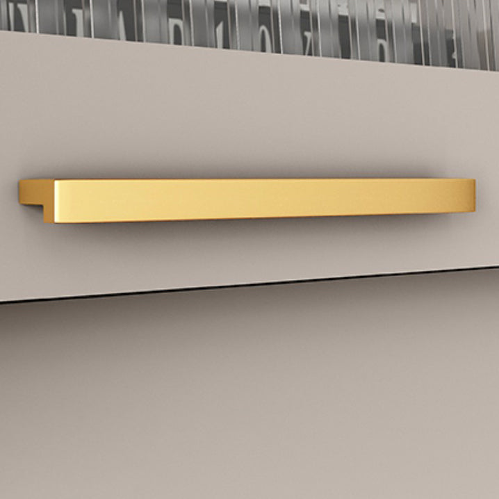 Champagne glam mdf buffet soggiorno armadi in vetro a buffet da pranzo