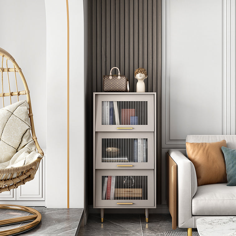 Champagne glam mdf buffet soggiorno armadi in vetro a buffet da pranzo