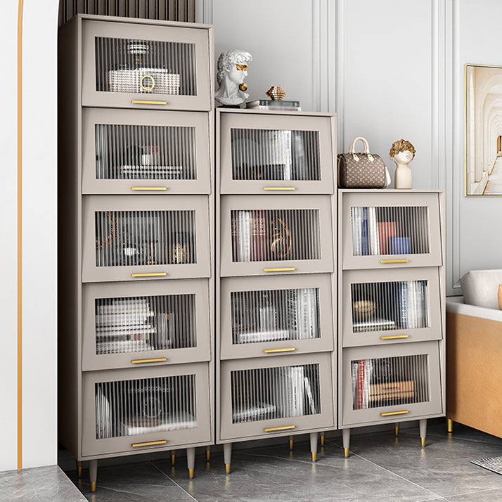 Champagne glam mdf buffet soggiorno armadi in vetro a buffet da pranzo