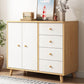 Sideboard in legno ingegnerizzato moderno semplice tavolo a buffet beige con cassetto per sala da pranzo