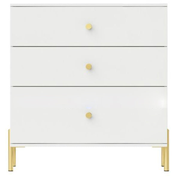 Modern Engineered Wood Sideboard Simple White Buffet Table with Drawer for Dining Room Clearhalo 'buffet_sideboard' 'Buffets & Sideboards' 'furn' 'furn_buffet_sideboard' 'Furniture' 'Kitchen & Dining Furniture' 5768424